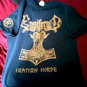 Ensiferum Heathen Horde black metal Viking metal shirt M